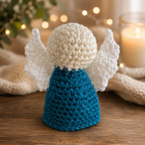 Hand-Crocheted Angel Ornament