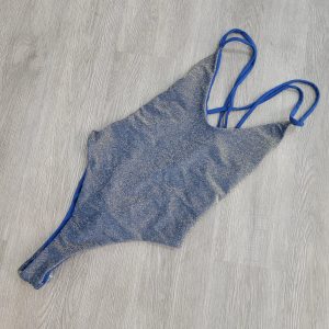 Shimmer Denim Thong One Piece
