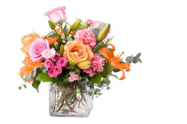 18 Stems Pink and Orange