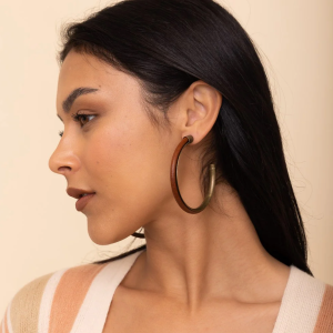 Leather Hoops