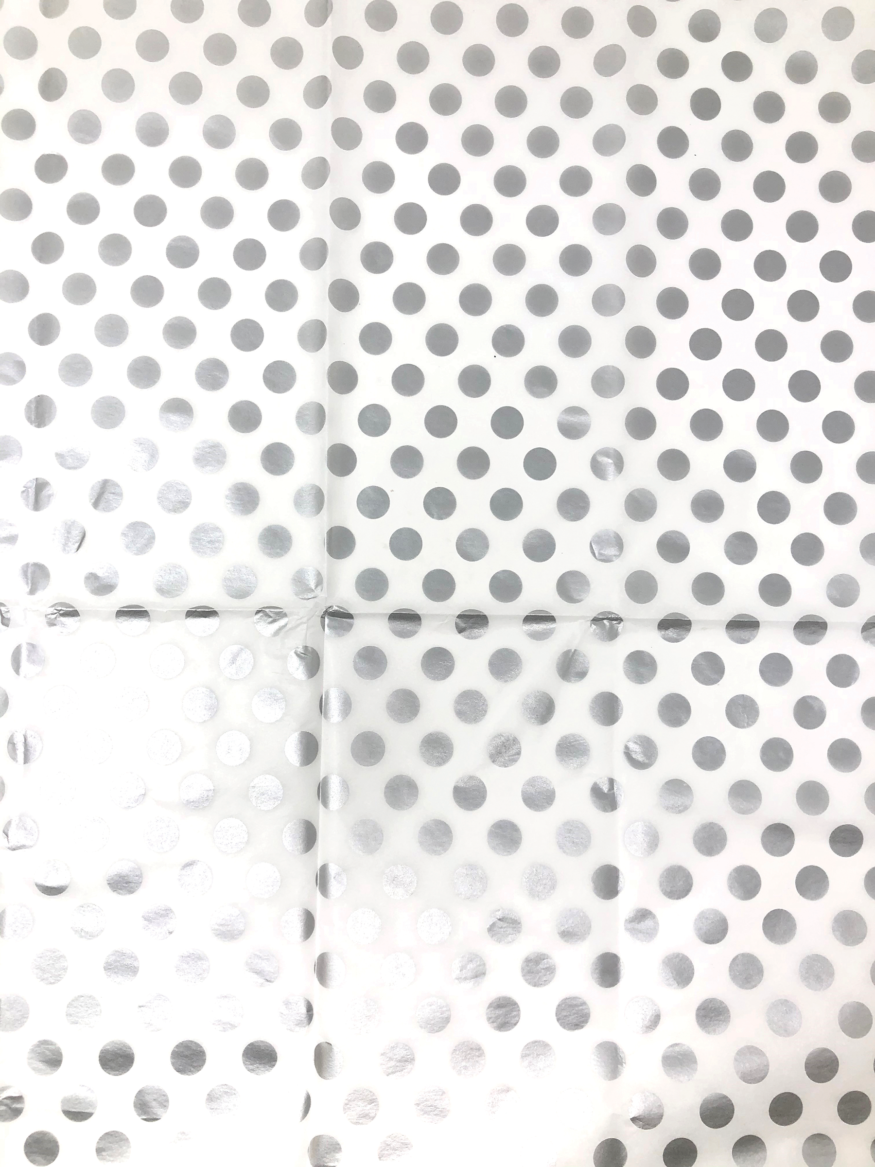 Silver Dots Tissue Paper Boutique