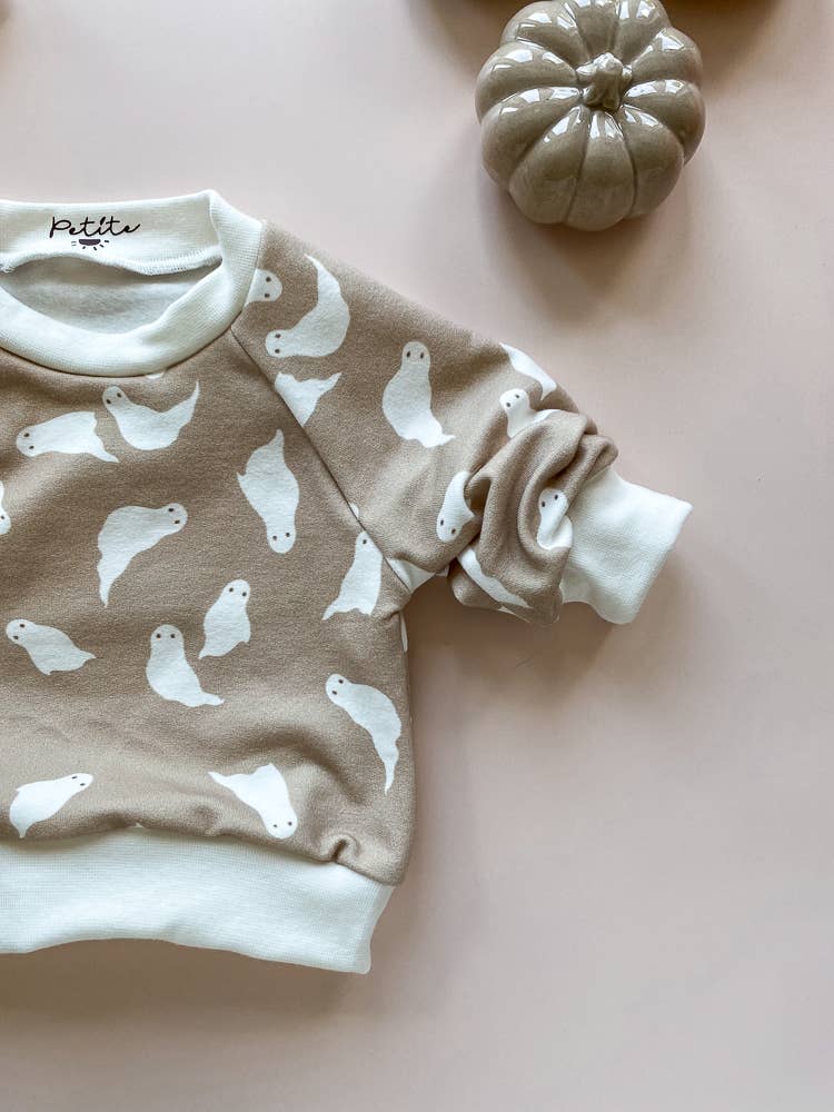 Halloween cotton sweater / ghosts