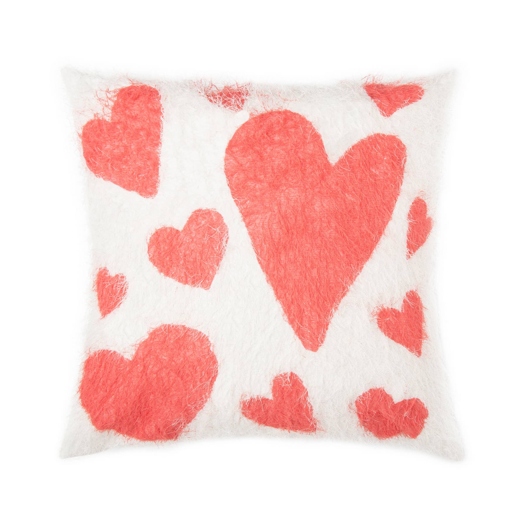Valentine's Day Hearts Throw Pillow