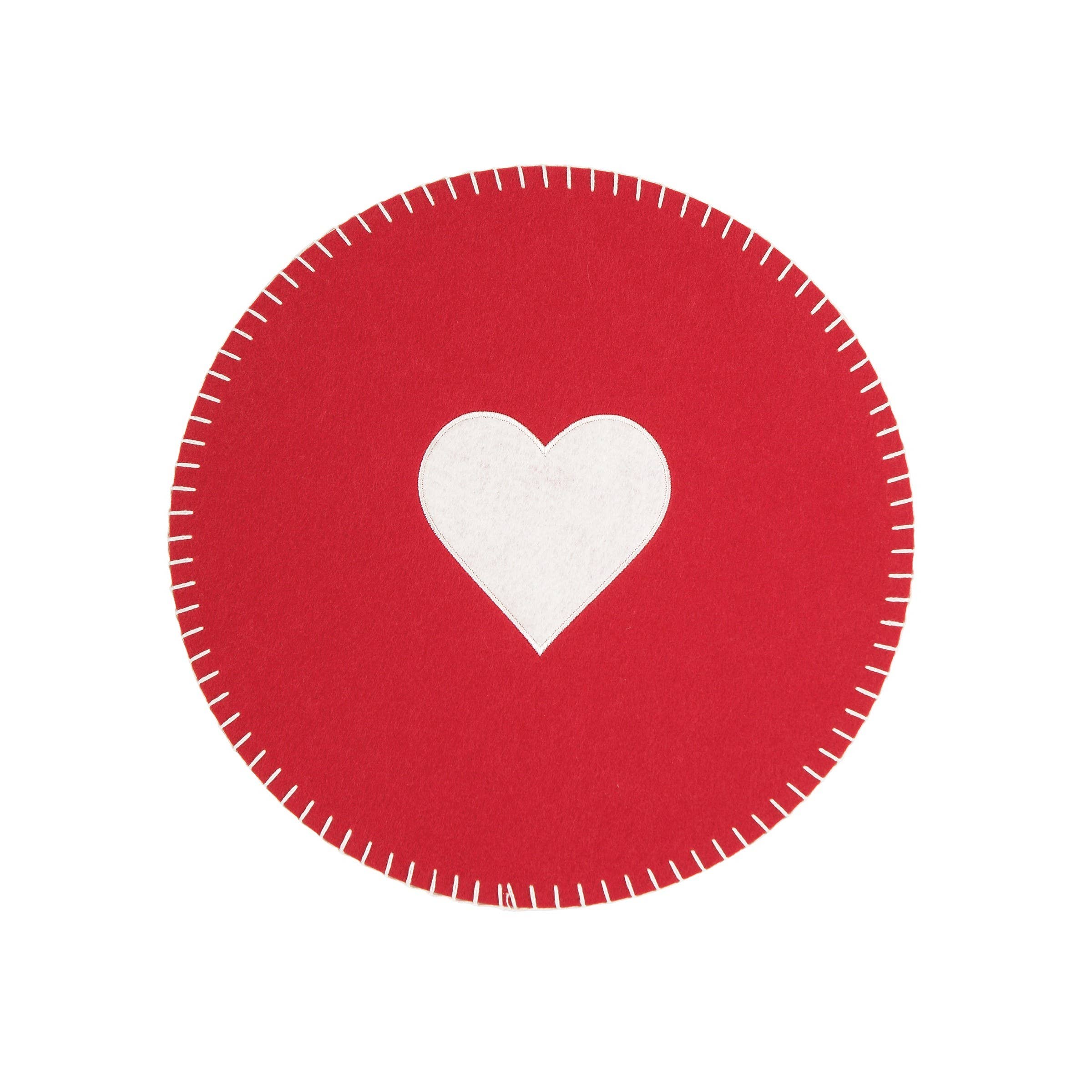 Valentine'S Day Felt Heart Rd Placemat