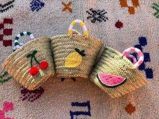 Cute mini straw basket