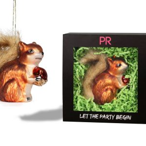 Party Rock | Squirrel Glass Ornament