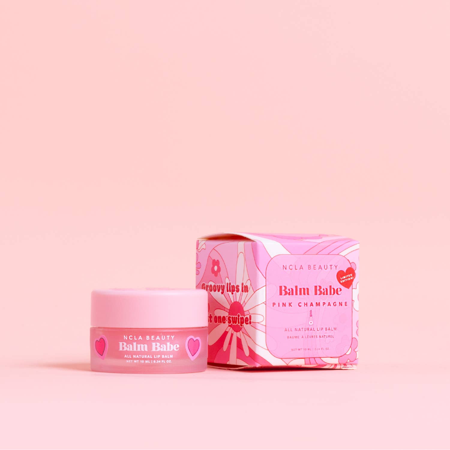 Balm Babe Pink Champagne Lip Balm - Valentine's Day Edition