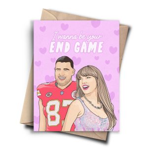 Taylor Swift Travis Kelce Valentine - Funny Anniversary Card