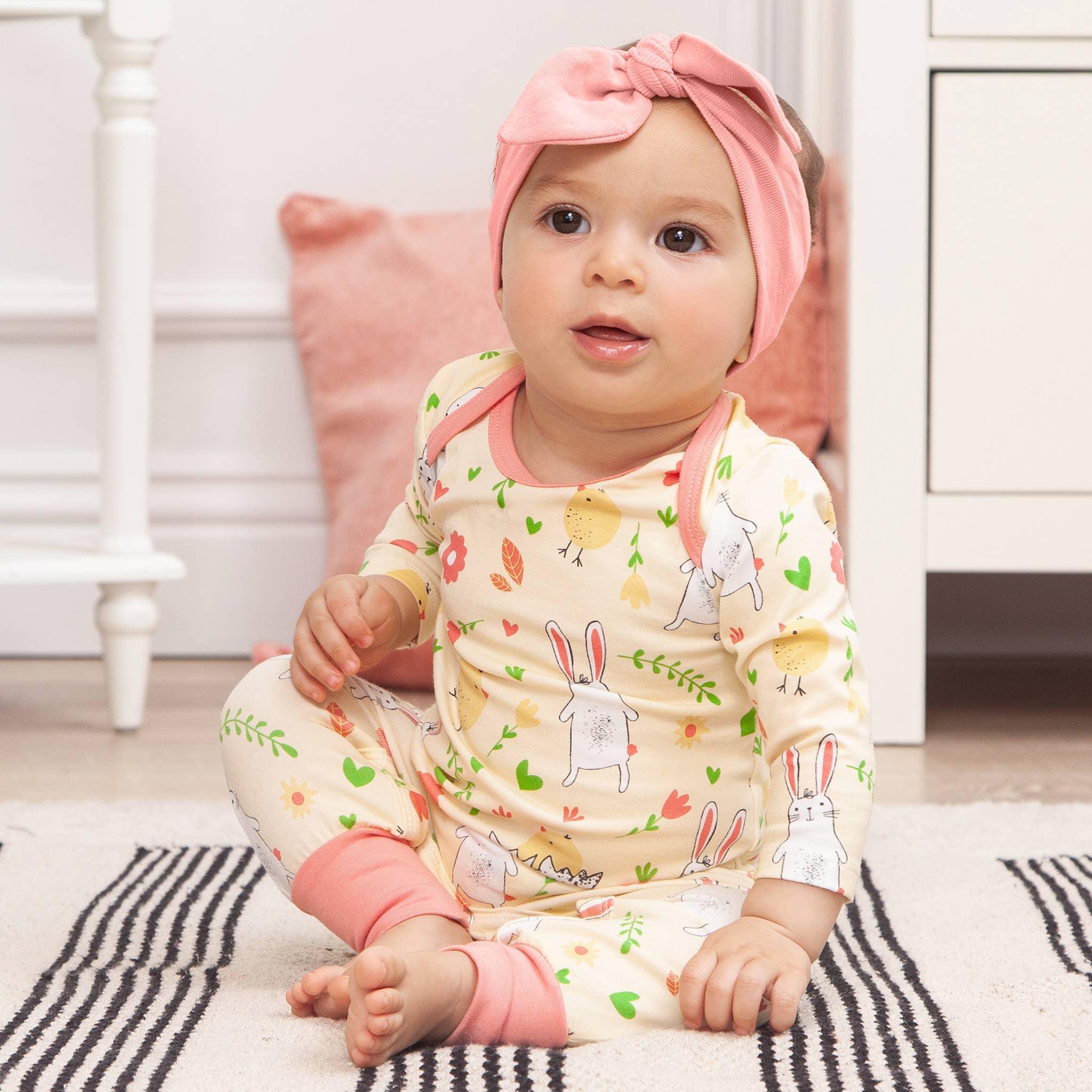 Baby Girl's Easter Peeps Bamboo Romper