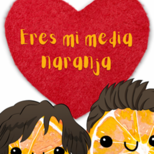 Media Naranja Greeting Card