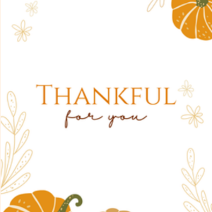 Thankful For You Greeting Card