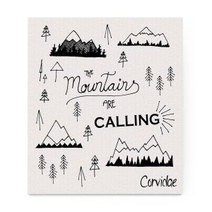 Mountains are Calling Swedish Dishcloth