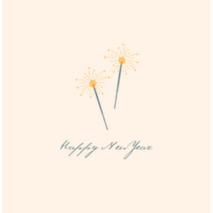 New Year Sparklers Greeting Card