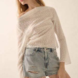 Sheer Floral Top