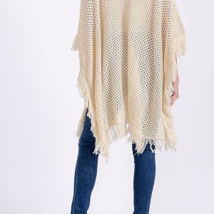 Fringe Knit Poncho
