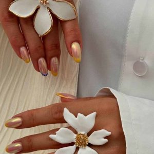 White Flower Ring
