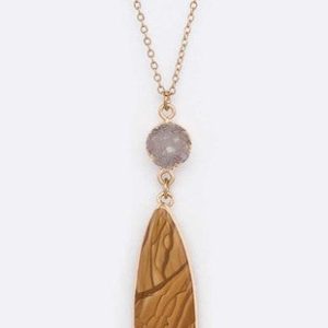 Druzy Mix Stone Necklace