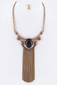 Fringe Stone Necklace