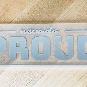 Nevada Proud Decal - Silver
