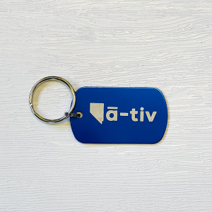 Nevada Native Metal Keychain