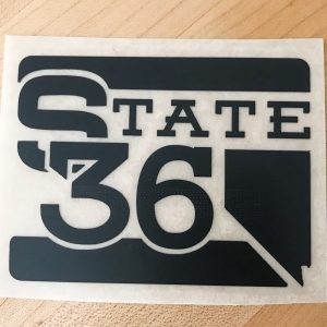 State 36 Decal - Black