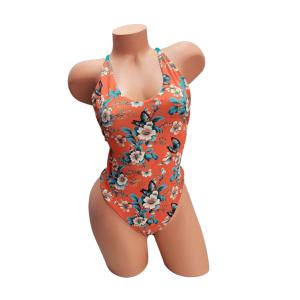 Aqua Mariposa Thong One Piece