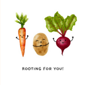 Rooting For You Greeting Card
