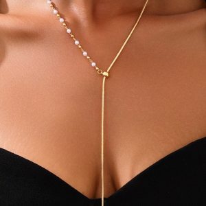 Adjustable Pearl Necklace