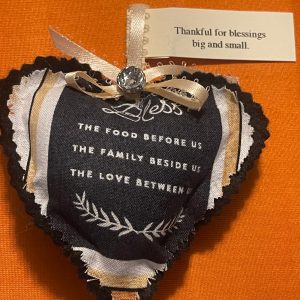 Handmade Cloth Hearts- Fall