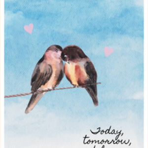 Love Birds Greeting Card