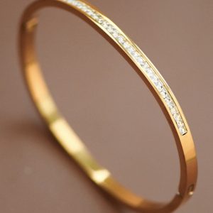 Elevated Crystal Bangle