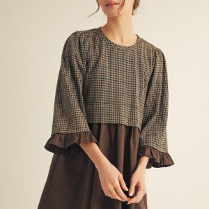 Plaid Babydoll Dress