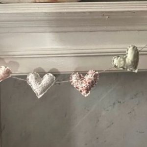 Fabric Heart Garland