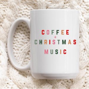 15 oz Christmas Coffee Mug Christmas Music + Coffee