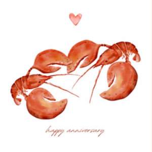 Anniversary Lobsters Greeting Card