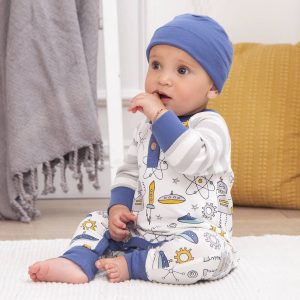 Baby Boy's Galaxy Quest Bamboo Romper