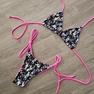 Grey Camo/Pink Bali Bottoms