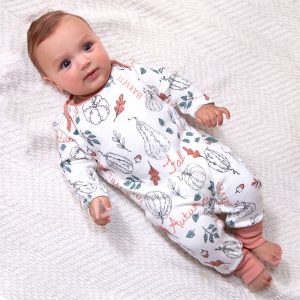 Baby's Thanksgiving Cotton Romper