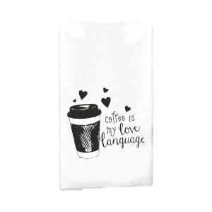 Coffee Is My Love Language Towel