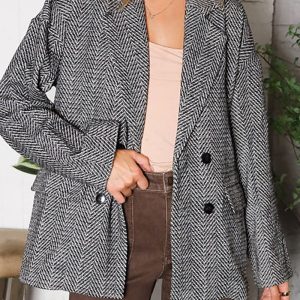 Herringbone Peacoat