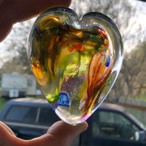 Glass Art Heart