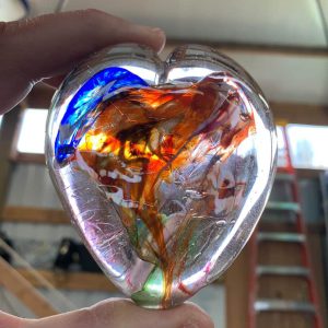 Glass Art Heart