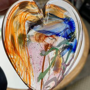 Glass Art Heart