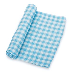 Gingham Style Baby Muslin Cotton Blanket