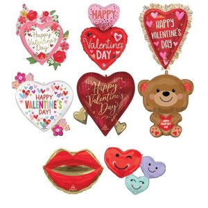 14" Mylar Balloon Air Filled Assortment - Valentines Day