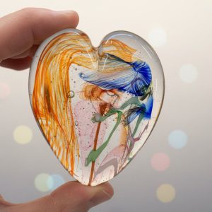 Glass Art Heart