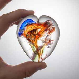 Glass Art Heart