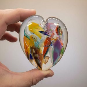 Glass Art Heart