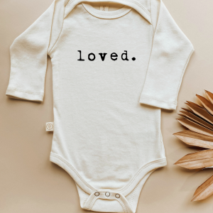 Organic Cotton Baby Bodysuit | Long Sleeve | Loved.