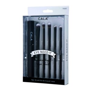 Black 5 pcs Eye Need it Brush Kit w/ Case